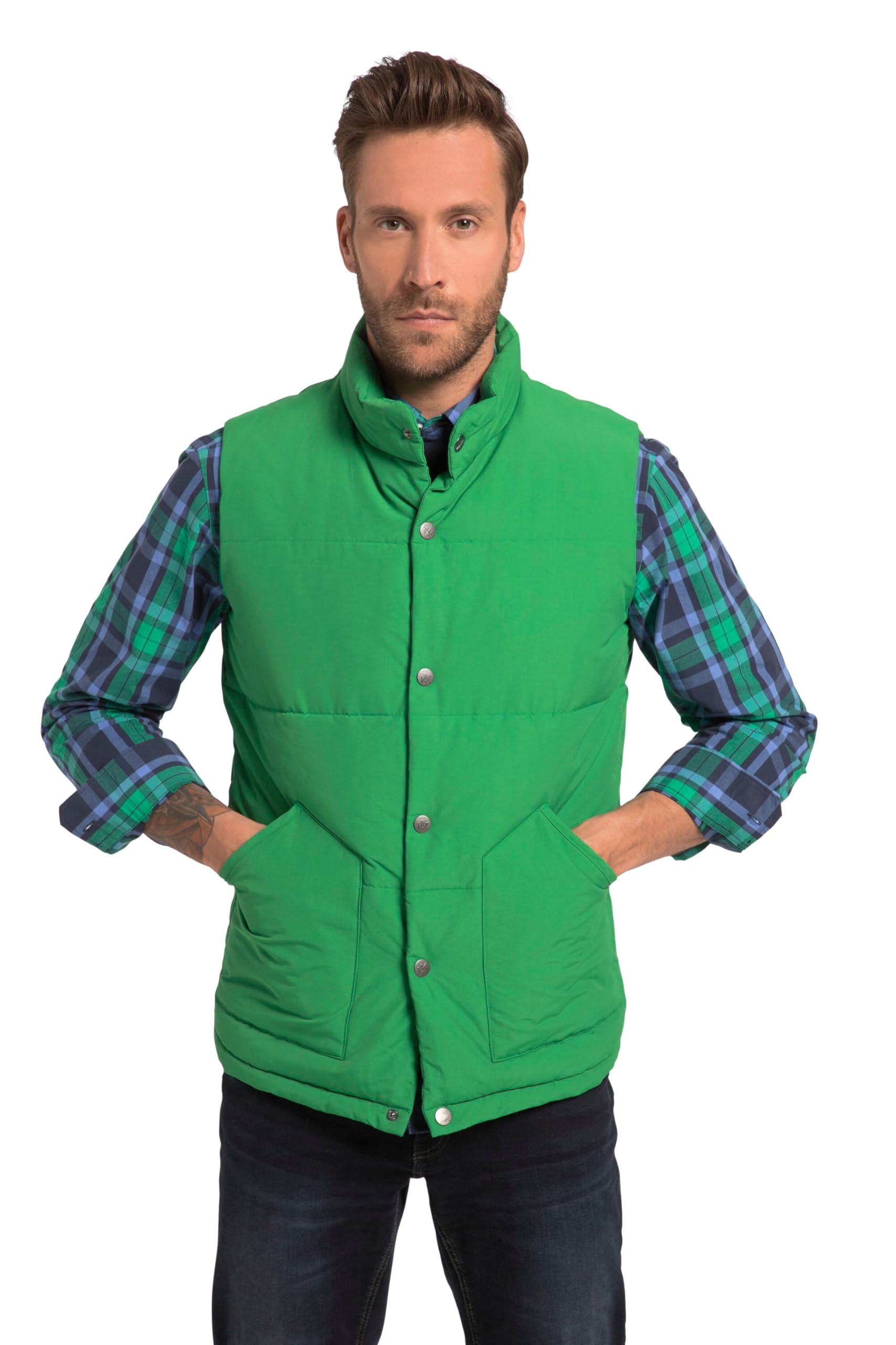 JP 1880 Herren große Größen Übergrößen Menswear L-8XL Steppweste, Outdoor, Stehkragen, Zipper 818980
