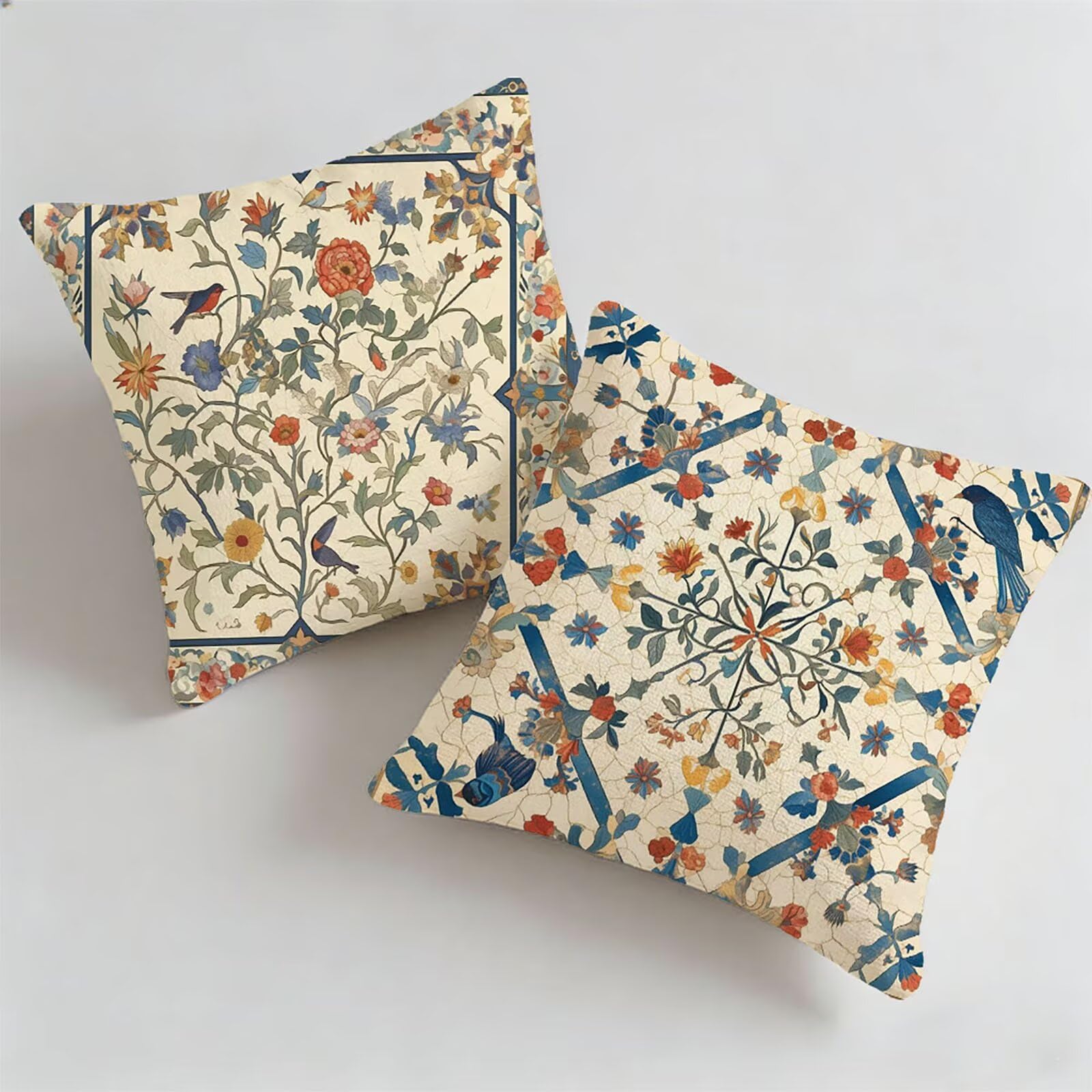 Housse coussin exterieur impermeable 40x40cm anti-tache beige contre l'humidité du salon de jardin