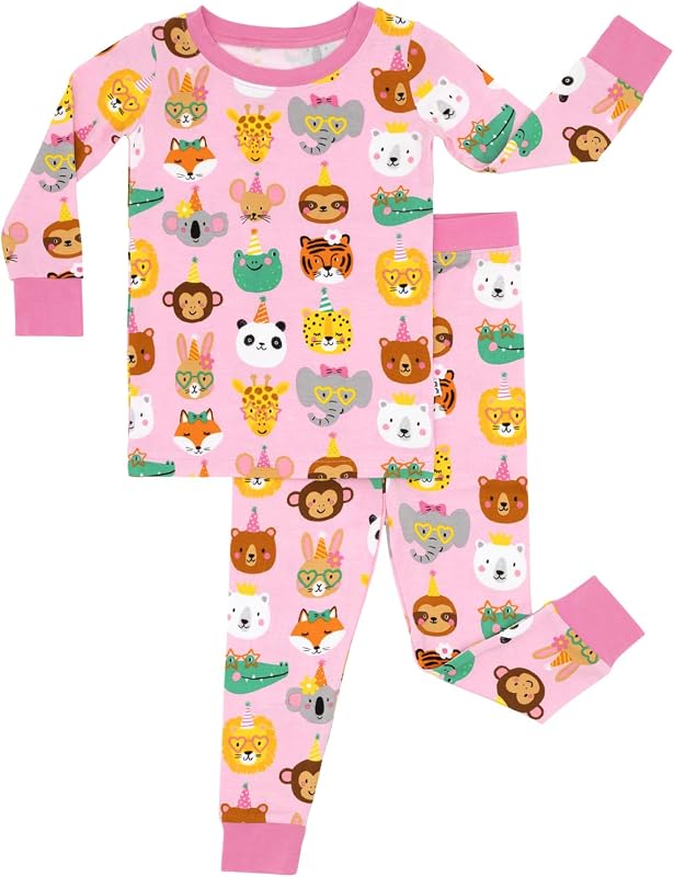 Little Sleepies Conjunto de Pijama Infantil com 2 Peças, Viscose de Bambu