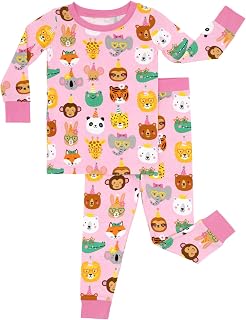 Little Sleepies Two-Piece Pajama Set, Viscose from Bamboo, Toddler Kids PJs | Long sleeve & pants, family matching, eczema-friendly, hypoallergenic, tagless, easy potty training, fits 3x longer, 12M-16Y