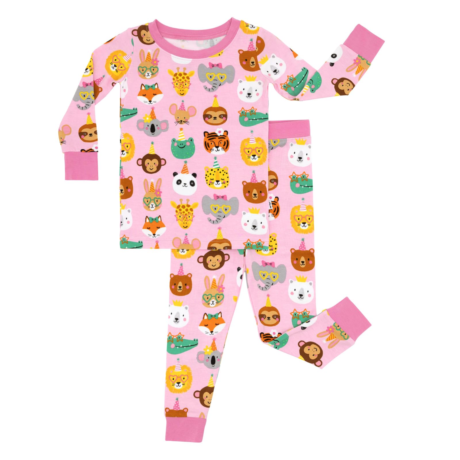 Little Sleepies Two-Piece Pajama Set, Viscose from Bamboo, Toddler Kids PJs
