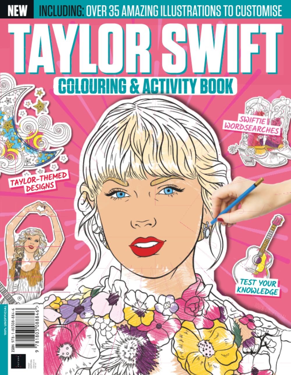 Taylor Swift Coloring & Activity Book - The Original Swifties Must Have By Popular demand!: Over 35 Amazing Illustrations, Puzzle, Fun Facts & Quizzes to Customise Paperback – December 19, 2023