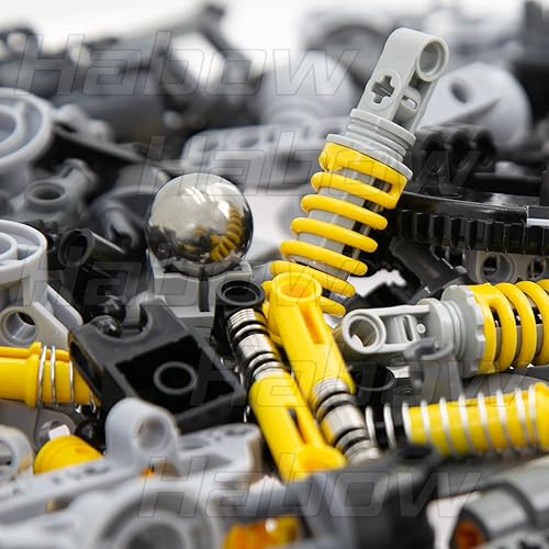 Miniatura 4 de 150pcs Technic-Parts Axle-Pin-Connector Compatible con Lego-Technic, Ruedas Link Chain Steering Technic-Suspension Engine Technic Actuador lineal