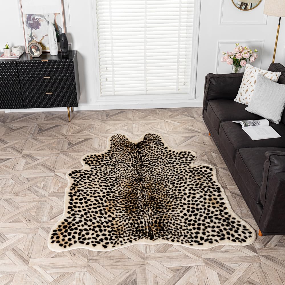 Amazon.com: Huichenxing2021FURSTORE Faux Cheetah Area Rug Animals