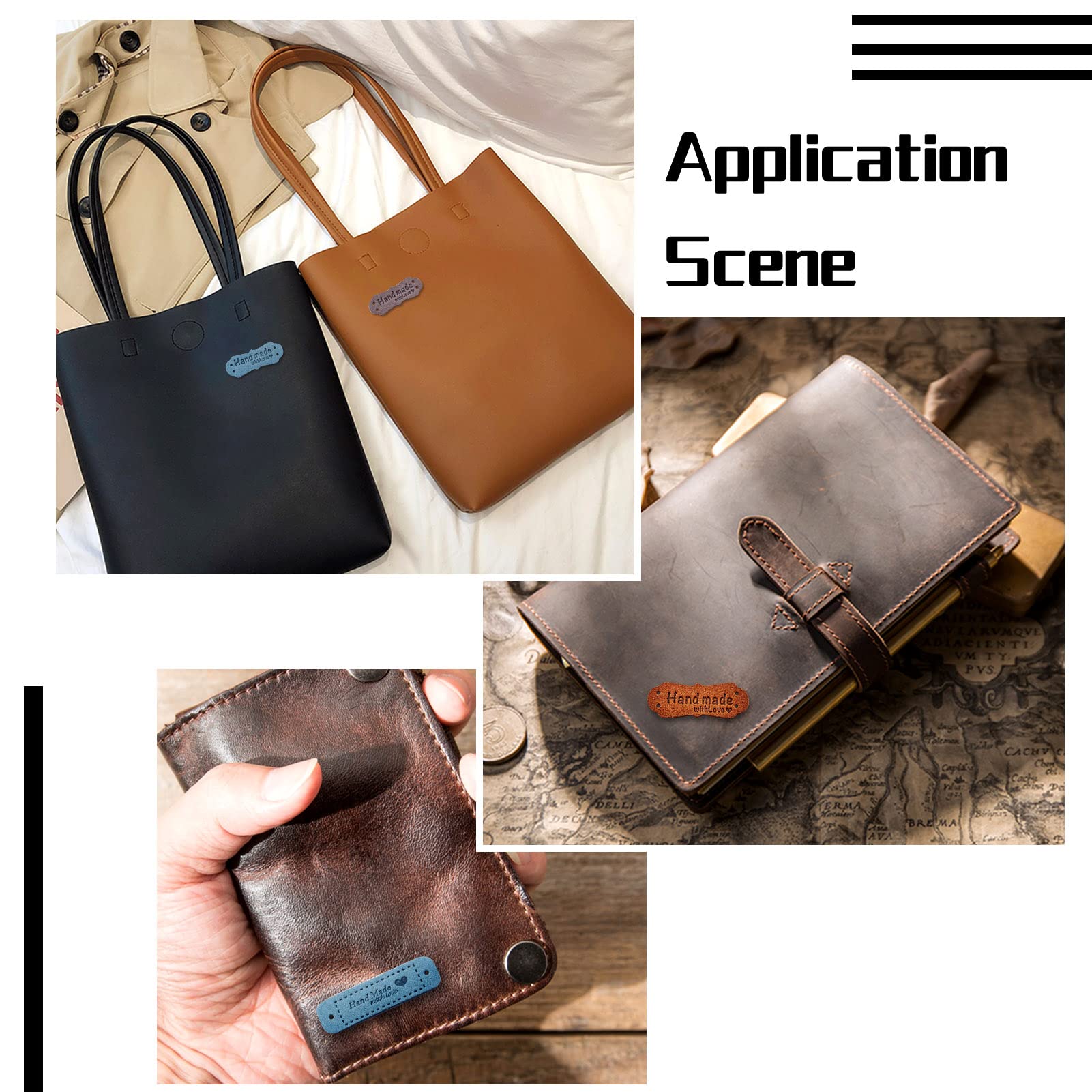 Amazon.co.jp: Beadthoven 革タグ レザーのラベル 約76枚セット