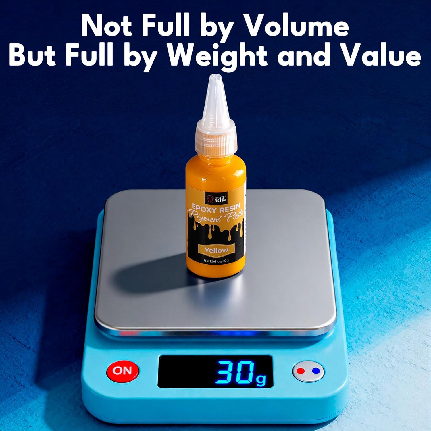 LET'S RESIN 8-Color Epoxy Pigment Paste, 8 * 1.06oz Highly Concentrated Resin Dye for Translucent to Opaque Coloring - Easy Mix, Leak-Proof Bottle for Jewelry, DIY Art, Crafts, River Tables