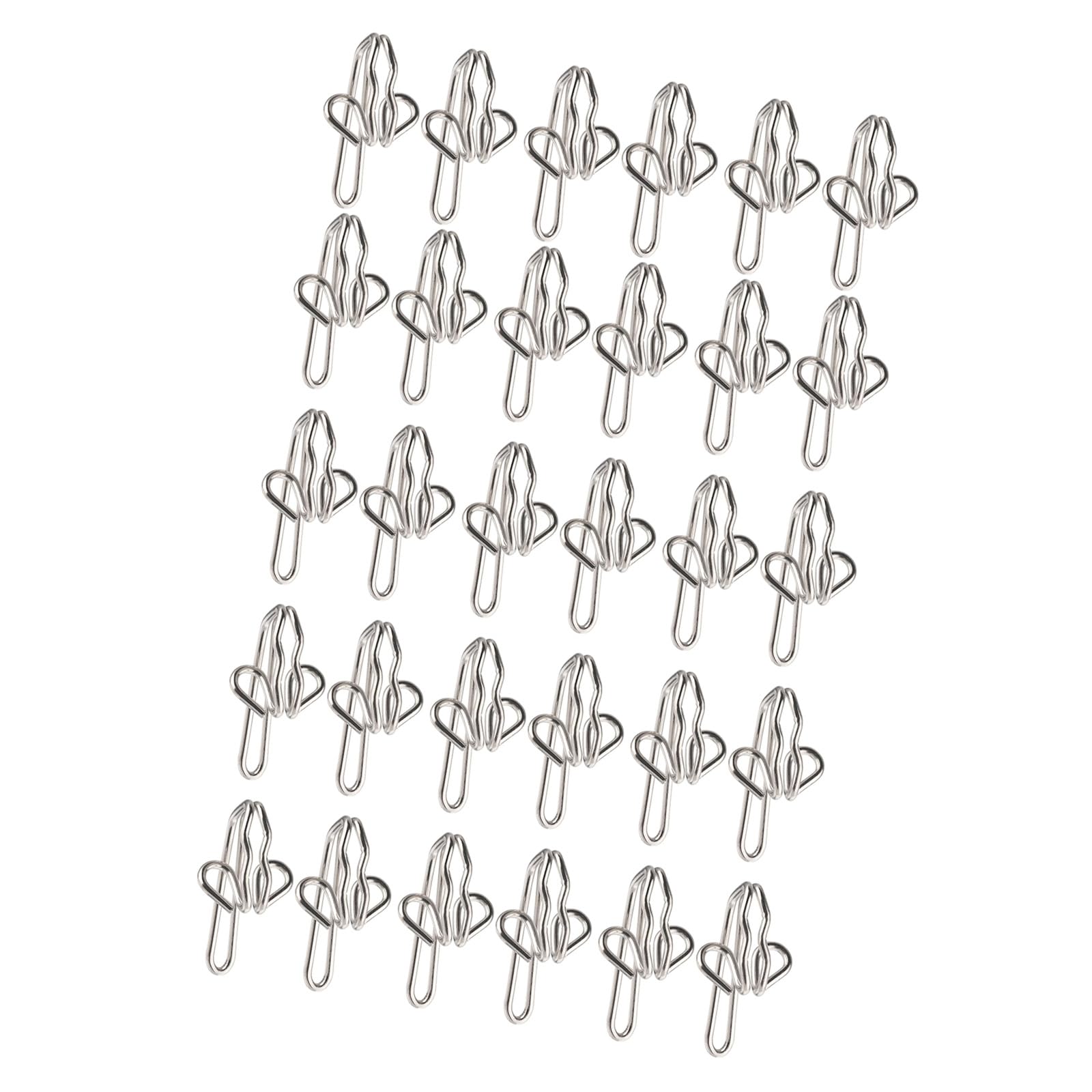 Tsophreniq Multicolor 30Pieces Multipurpose Drapery Hook Sturdy Metal Construction For Secure Hanging Suitable For Home And Use Window Hardware