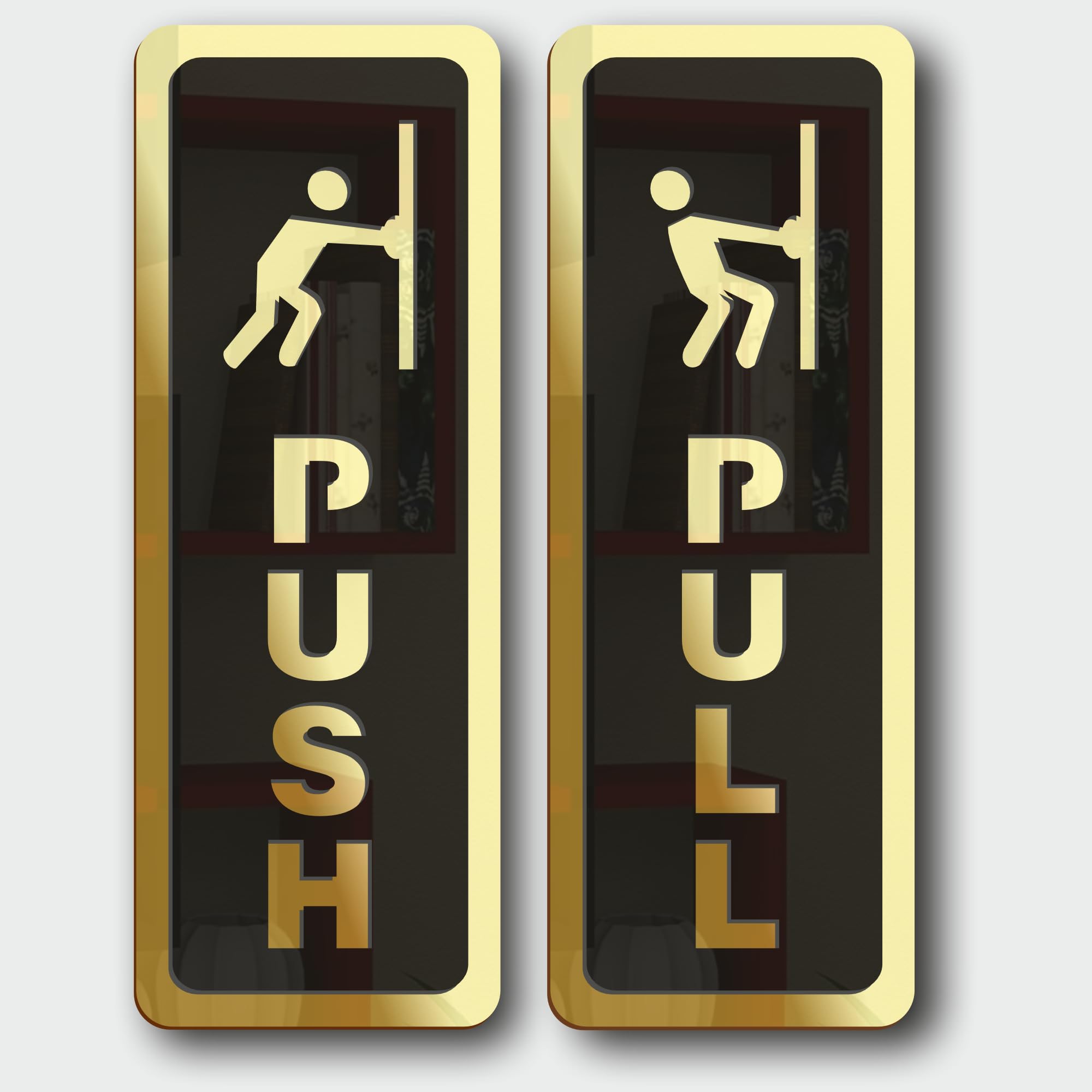 Push Pull Signage for Glass Door Sticker Premium look Self-Adhesive Material: Acrylic-image-6
