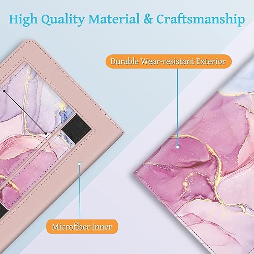 Miniatura 8 de Fintie Funda con soporte para Kindle de 6 pulgadas (versión 2022)  Funda de piel sintética con ranura para tarjeta y correa de mano para Kindle 2022