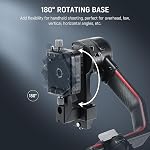 NEEWER RS3 Vertical Camera Mount Compatible with DJI Ronin RS3 Pro RS 3 RS 2 Gimbal Stabilizer, 1s Quick Vertical to Horizontal Switch Anti Drop 180° Rotating Base for YouTube TikTok Vlog Video, CA027