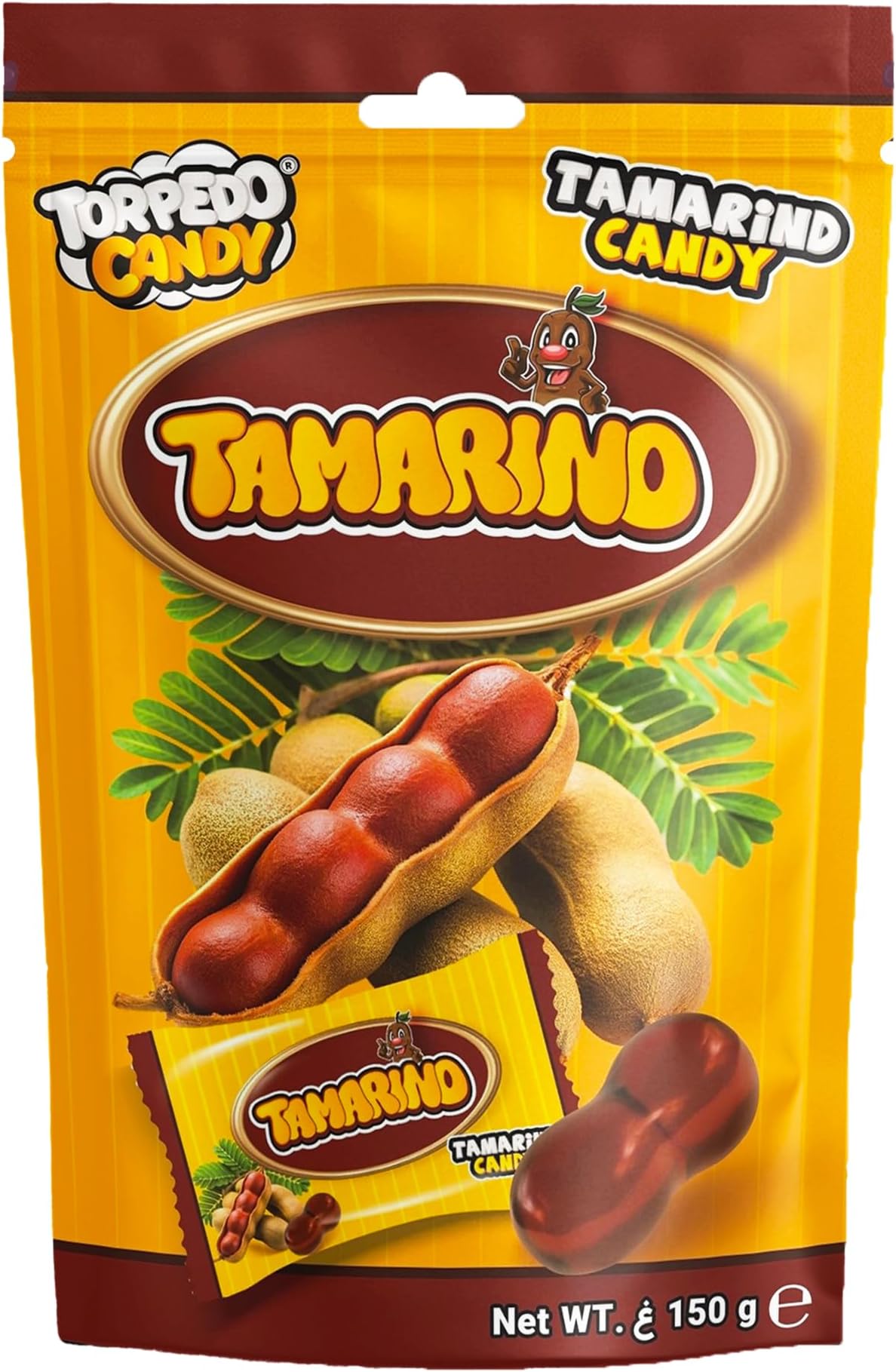 Torpedo Tamarind Candy 150g โ Sweet & Tangy Flavored Treat โ Perfect for Snacking, Parties & Gifting