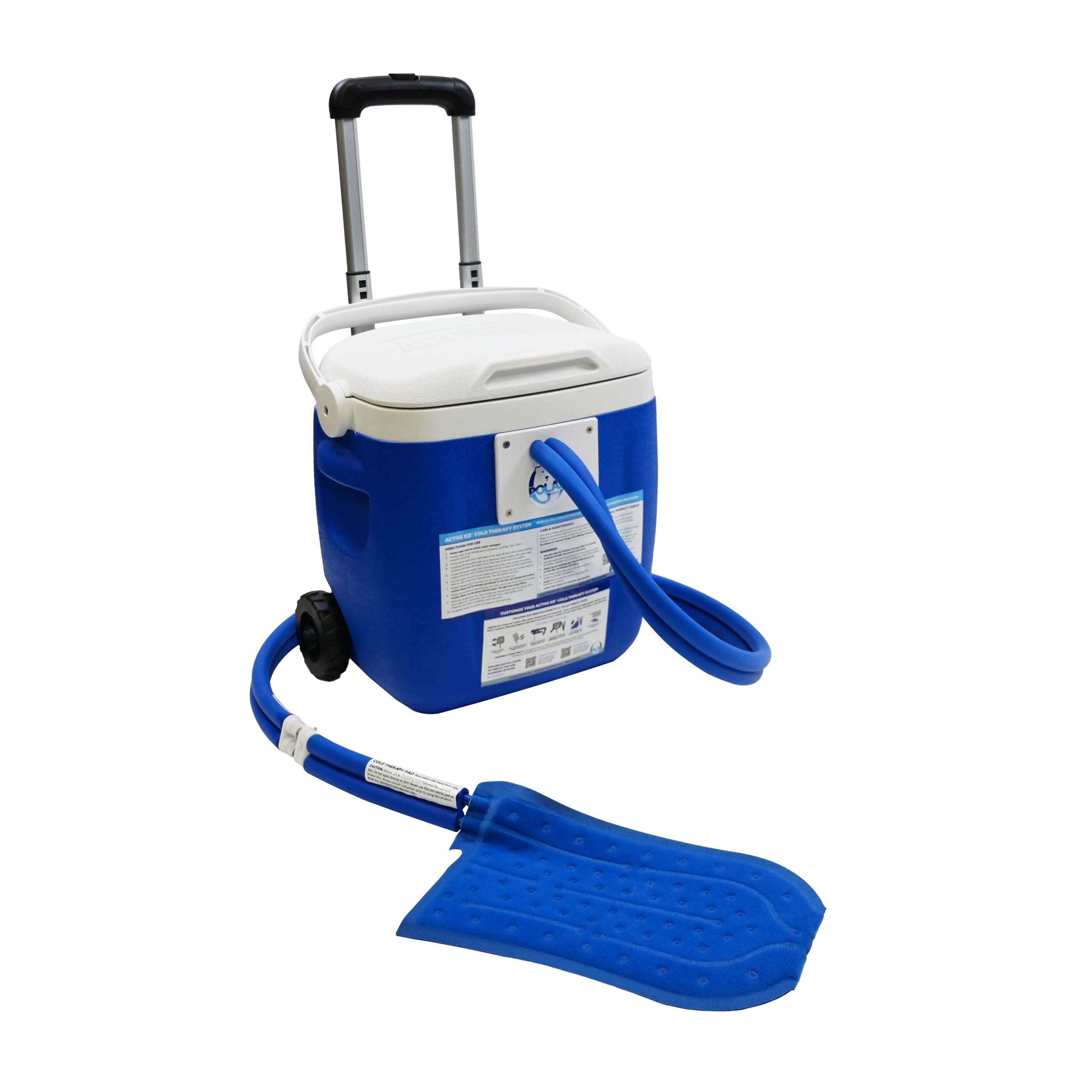 Polar Active Ice 3.0 Cold Therapy Ice Machine System with Programmable Timer, Hand and Wrist Compression Pad, Lightweight 16 Quart Cooler, Quiet Pump, Strong Cryotherapy Pain Relief and Treatment