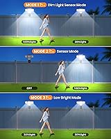 Vista 6 de Clip on Solar Lights for Fence, 1Second Installation Motion Sensor Security Lights with Remote Control, 270°Wide Angle, High Bright Solar Lights