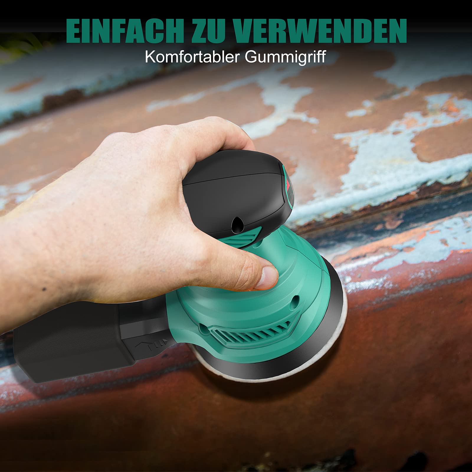 Hychika szlifierka mimośrodowa 300 W 6 biegów 125 mm z odsysaniem