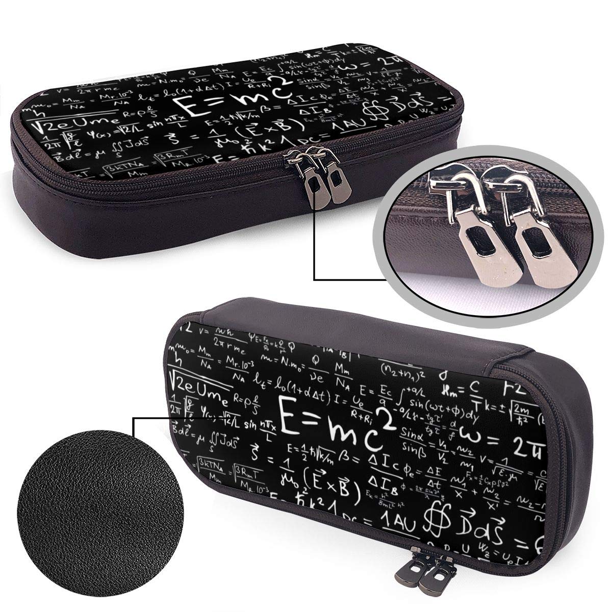 Estuche Niña Estuche Para Lápices Fyore - Piel Sintética, Cremallera, Beige, Compacto Para Escuela Y Oficina Organizador Bolígrafos Pequeño Viaje