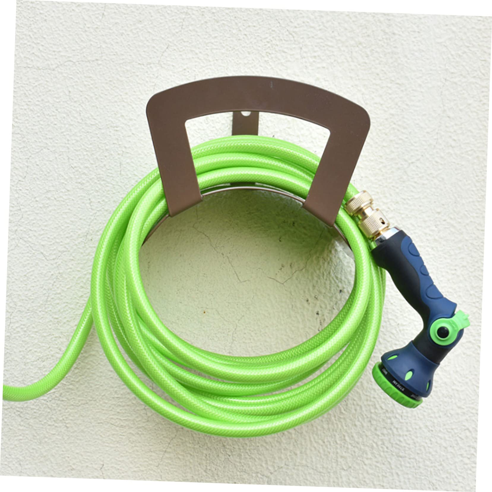 Hemobllo 2 Pièces Support Mural pour Tuyau de Jardin Organisateur de Rangement Décoratif pour Tuyau Arrosage pour Extérieur