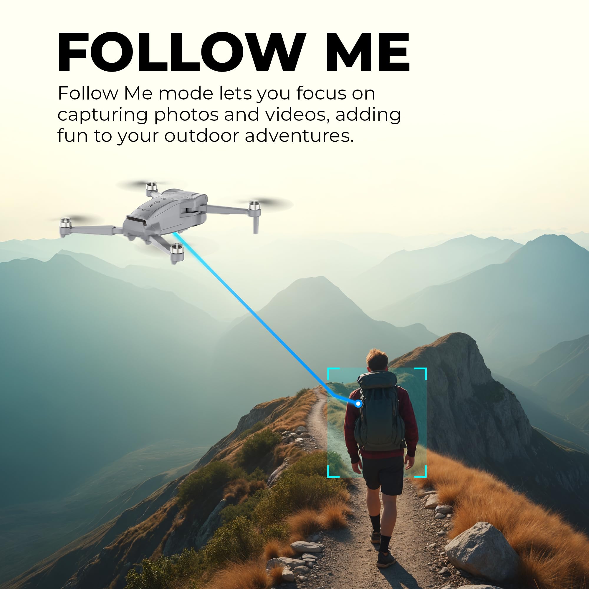 Contixo Drone GPS F35 con fotocamera 4K UHD 2 assi Gimbal auto stabilizzante 5G WiFi FPV RC Quadcopter Drone brushless per adulti, custodia per scheda SD da 64 GB bonus