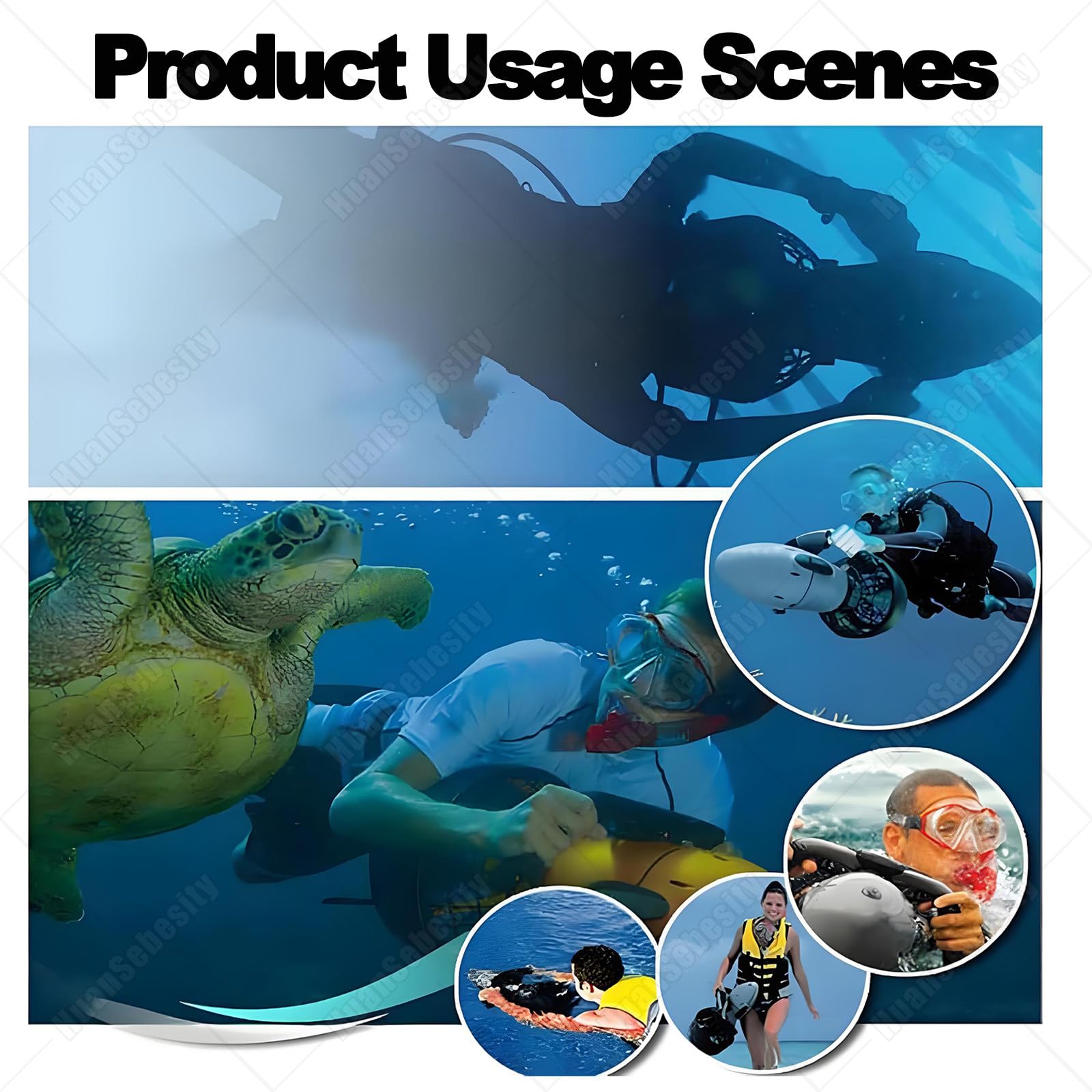 Propulsore Subacqueo Portatile 500w,Elica Subacquea con Doppia Batteria,Motore Spazzolato,Robusto E Sicuro,Aiuto per Il Nuoto,per Snorkeling Ed Esplorazione Subacquea 500W