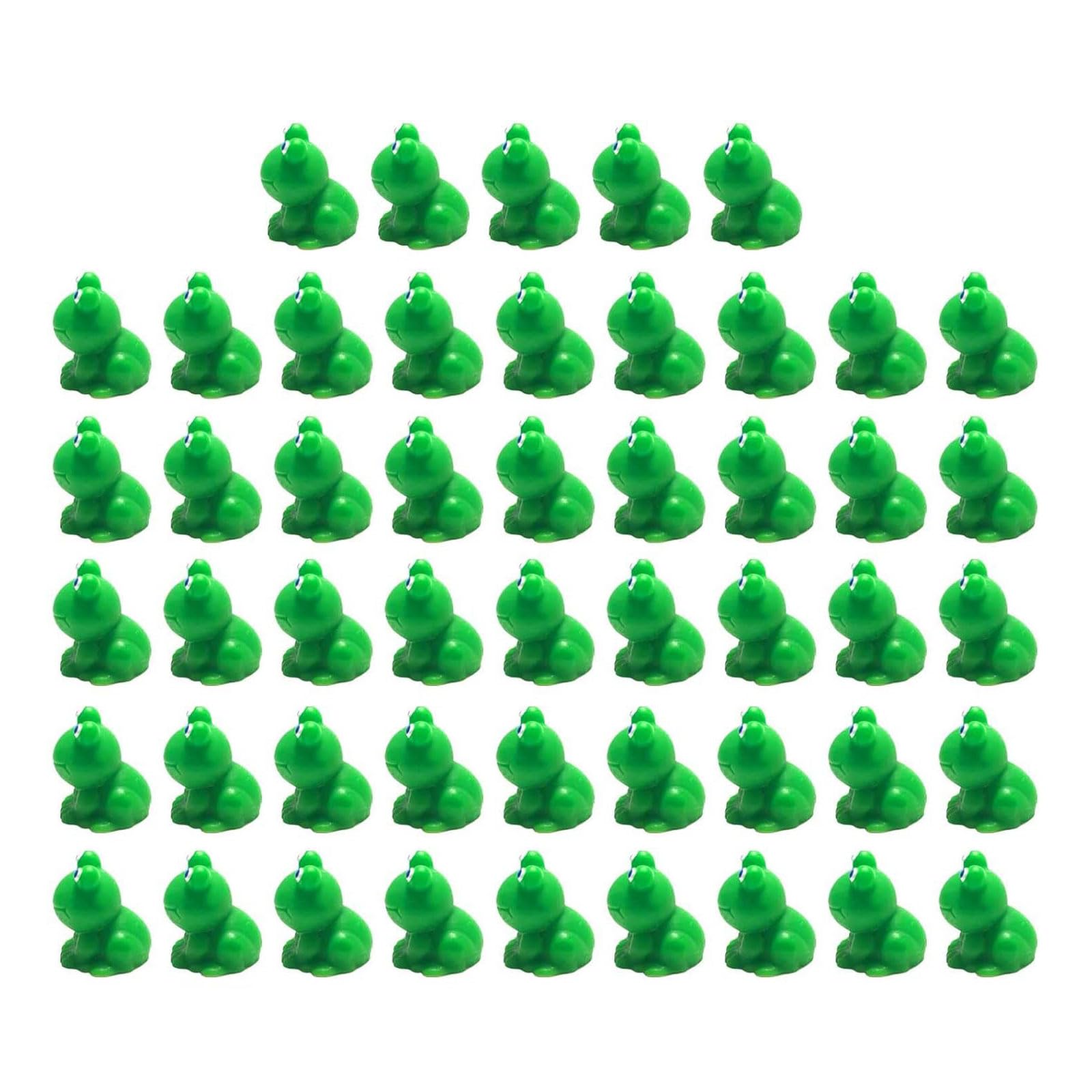 Hsioluted 50Pcs Miniature Resin Frog Figurines Miniature Garden Frog Ornaments Figurines Landscape Craft Ornaments