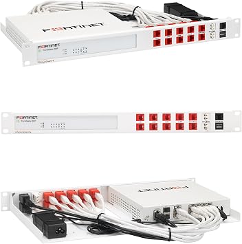 Rackmount.IT Rack Mount Kit for Fortinet FortiGate 80F / 81F / 80F-Bypass 1U 19 Rackmount Front-Facing Ports RM-FR-T15