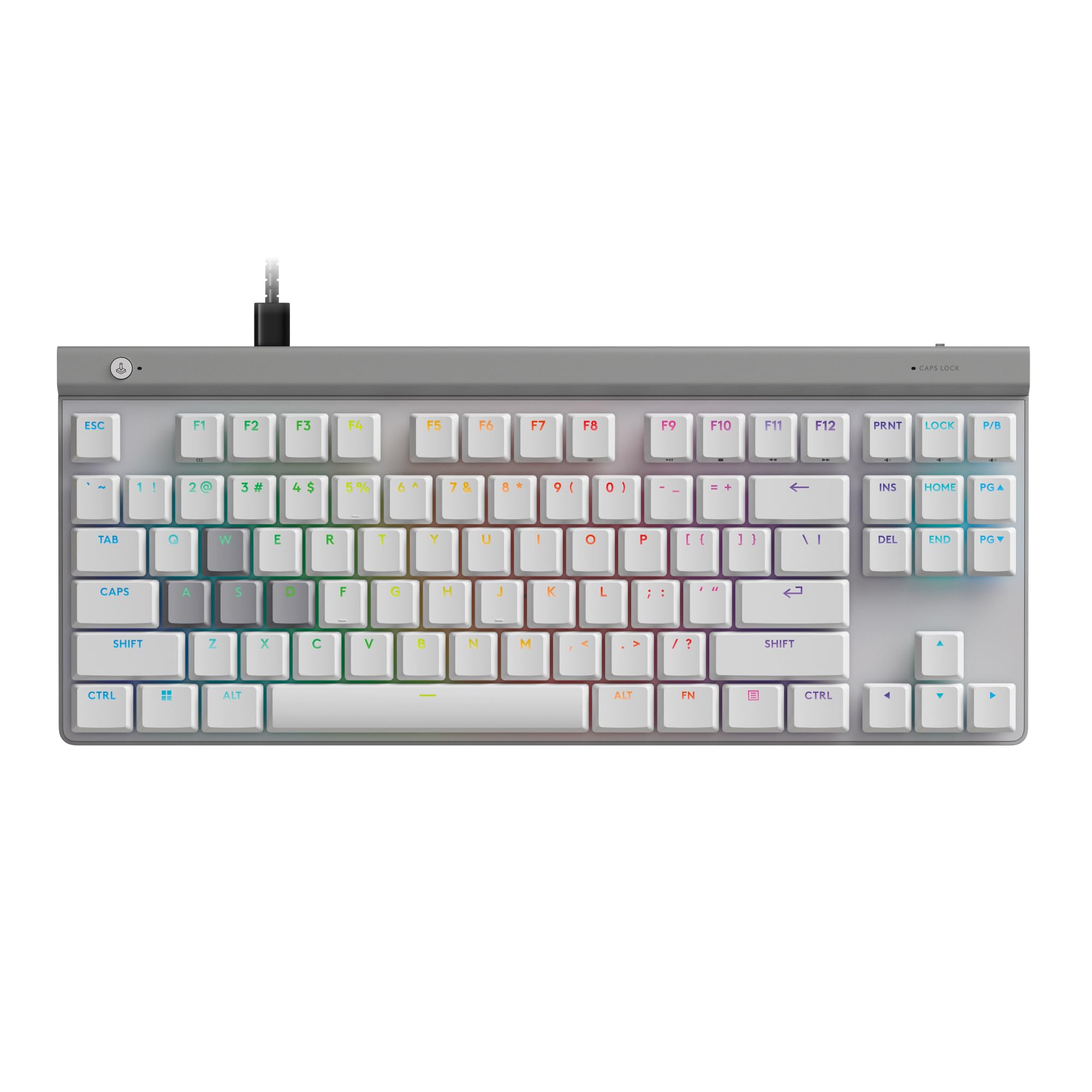 Logitech G515 Rapid TKL Low-Profile Wired Gaming Keyboard Fully Customizable PC Gaming Keyboard with Analog Low-Profile Switches Rapid