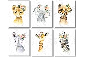 Safari Animals Wall Art Prints: Capture the Wild in Your Nursery