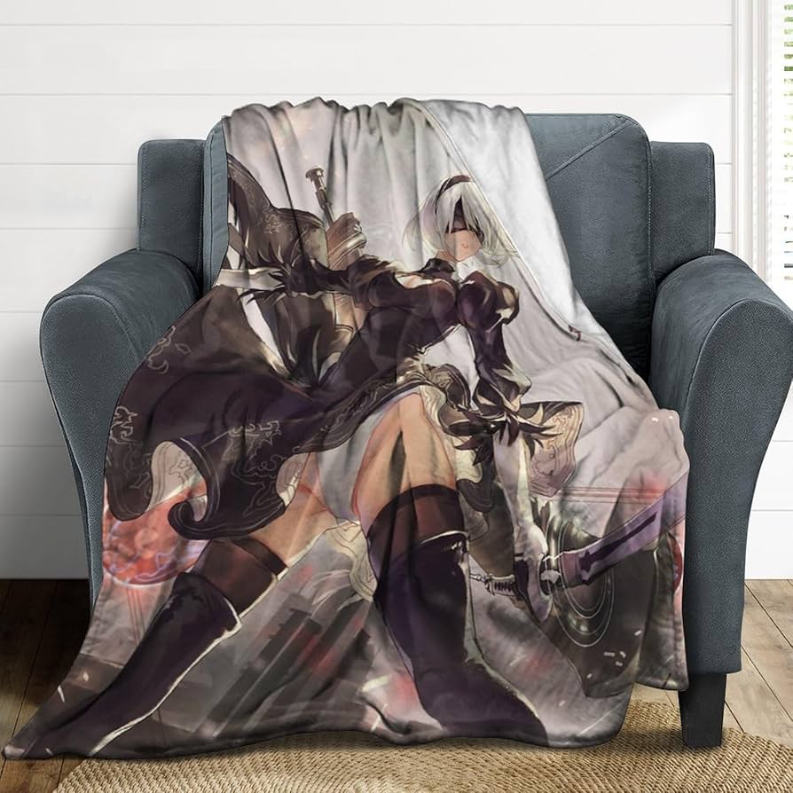 ニーアオートマタ NieR ラウンドブランケット Amazon｜ブランケット ニーアオートマタ NieR 2B ヨルハ二号B型