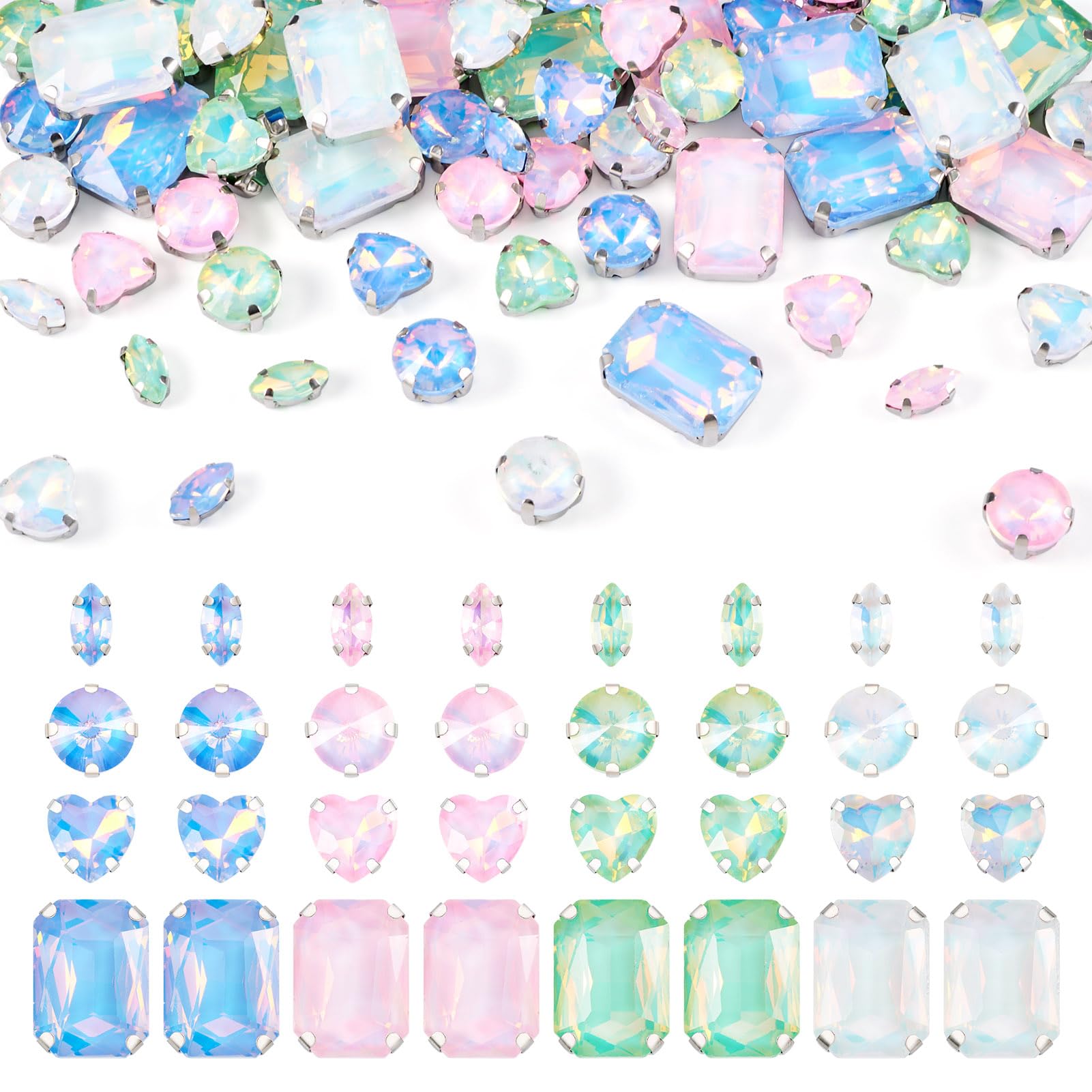 Diamantes de imitación de aleación para ropa y manualidades textiles de cristal