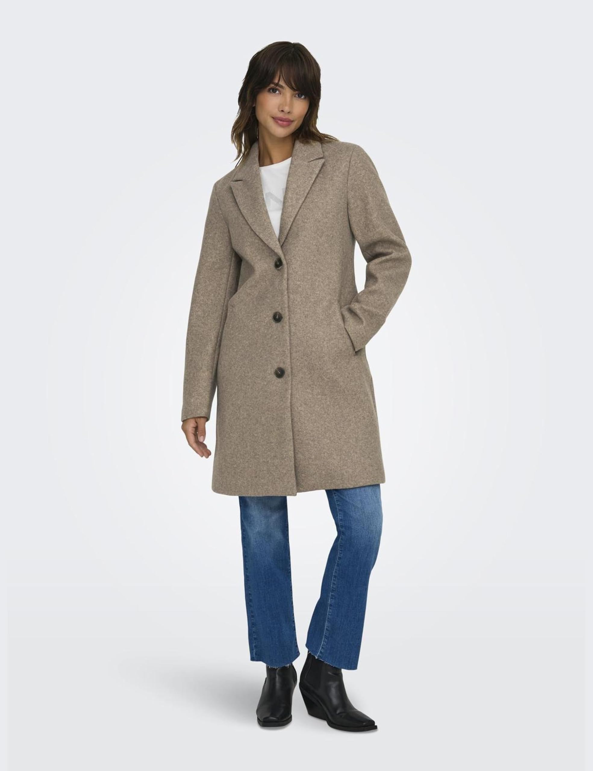JDY Damen Jdyecho Coat Otw Noos Langmantel (1er Pack)