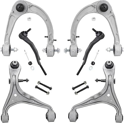 Miniatura 161 de Detroit Axle - Kit de suspensión delantera RWD para Chrysler 300 Dodge Charger Challenger Magnum 2 brazos de control superior con rótulas 2 rótulas