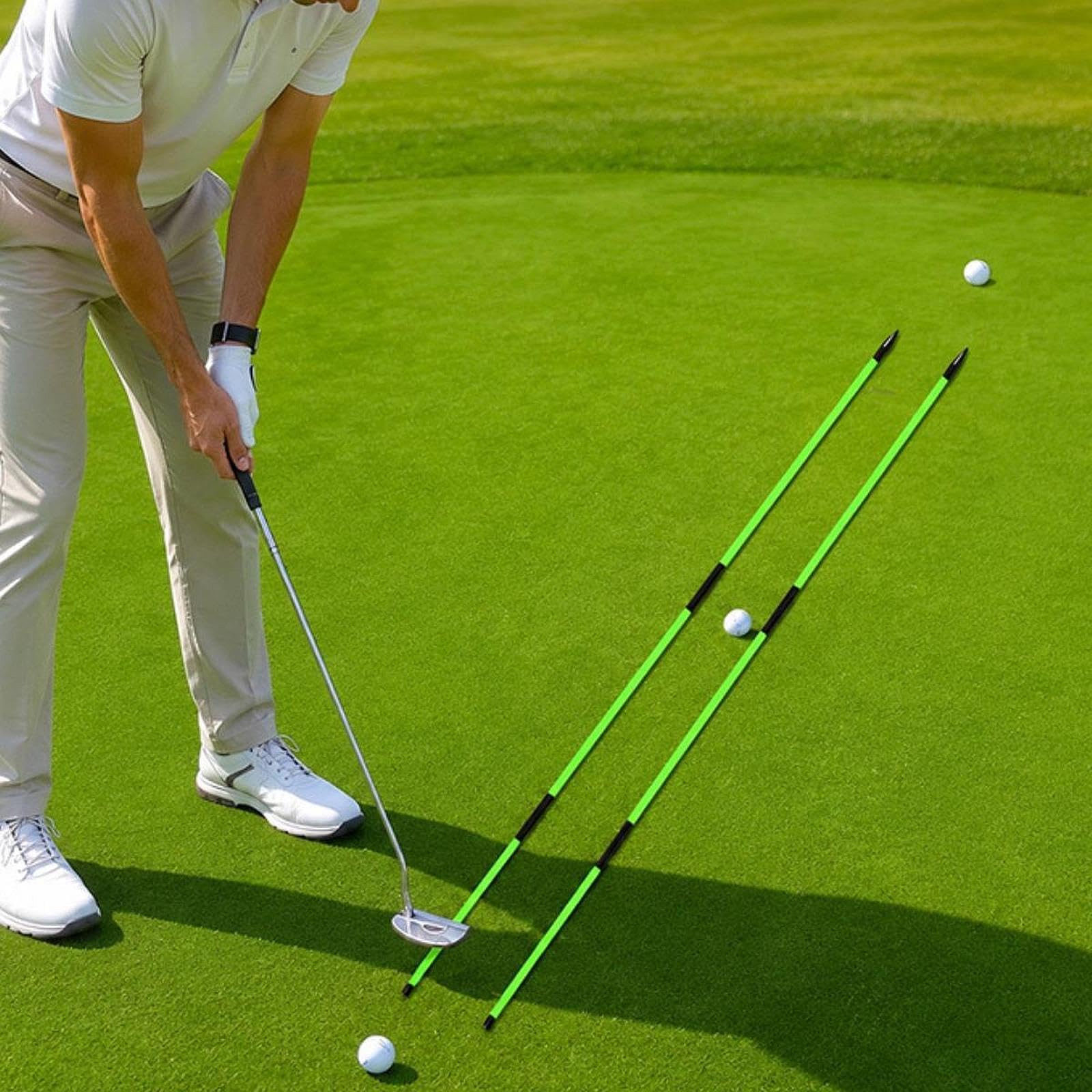 predolo Supporto per Asta di allineamento da Golf, Allenamento dello Swing da Golf, Accessori per Golfisti Professionisti, Asta di Pratica Portatile,