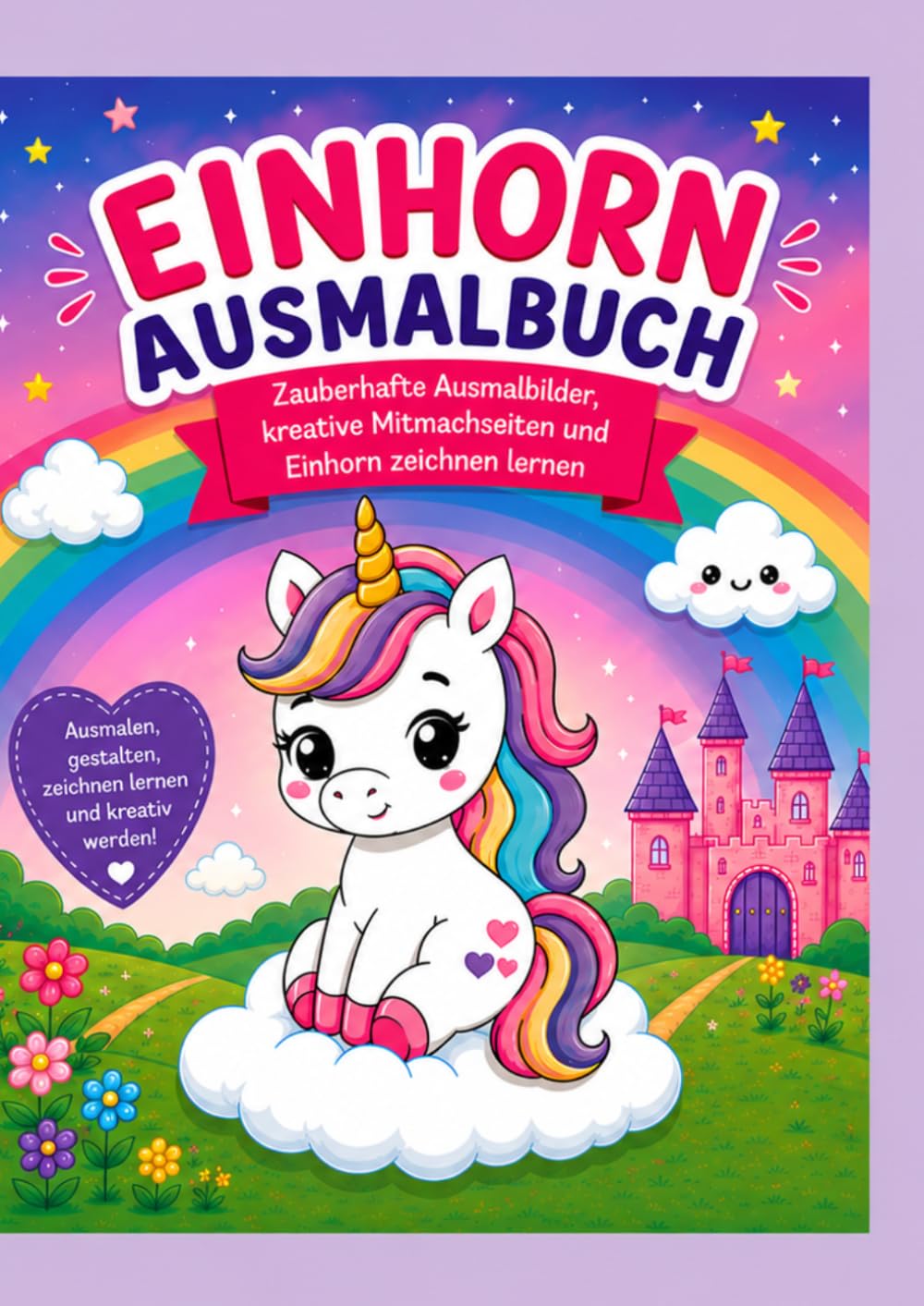 Einhorn Ausmalbuch: Zauberhafte Ausmalbilder, kreative Mitmachseiten und Einhorn zeichnen lernen