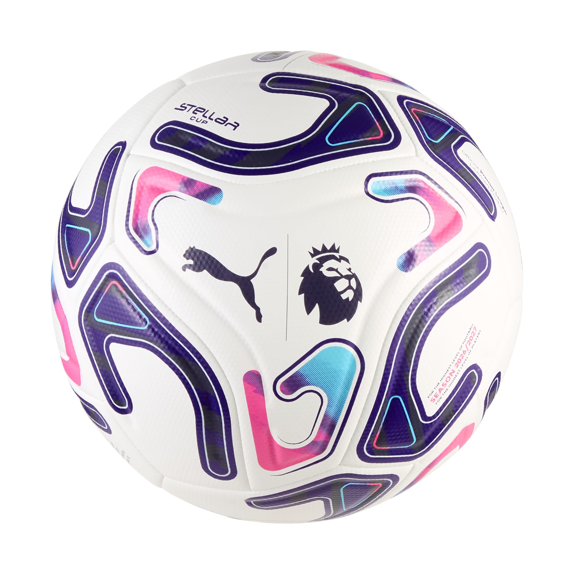 Puma  Premier League Cup Football - White/Purple - Size 5