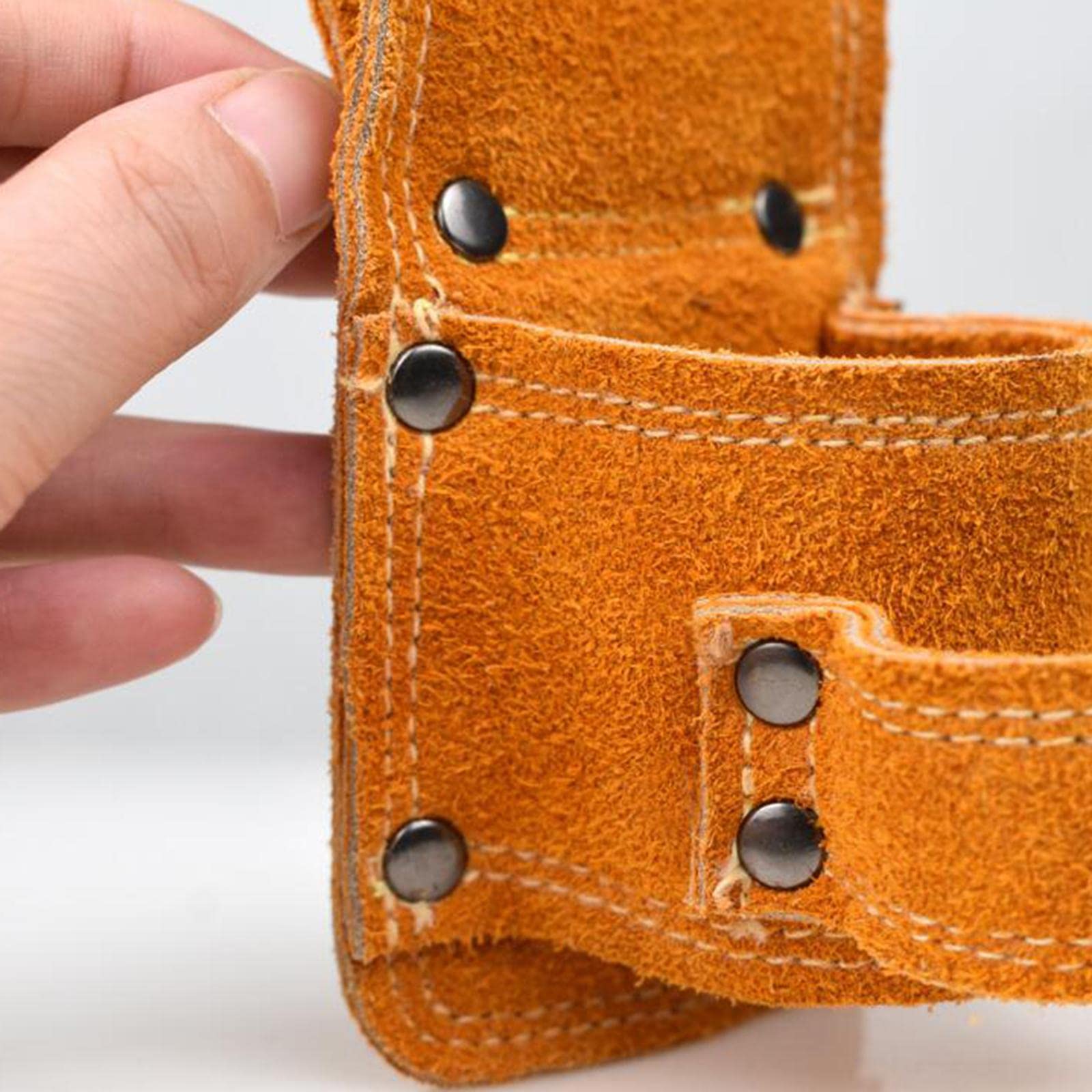 PU Leather Axe Belt Loop Organizer Kieszeń do Rzemiosła Stolarzy Stolarki Jeden otwór 16x7 cm
