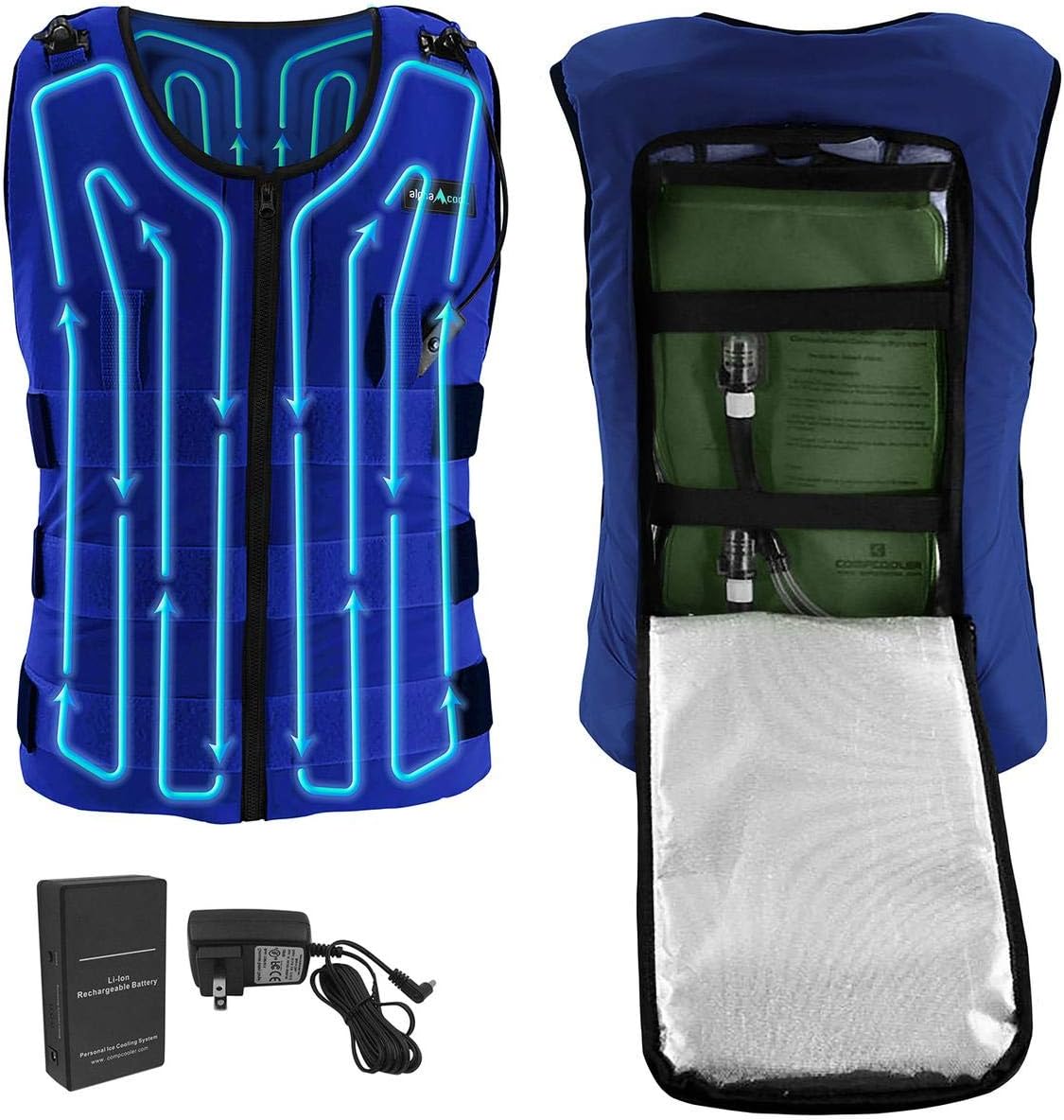 Alphacool 7V Rechargeable Circulatory Cooling Vest 3L Bladder Mini Pump Summer