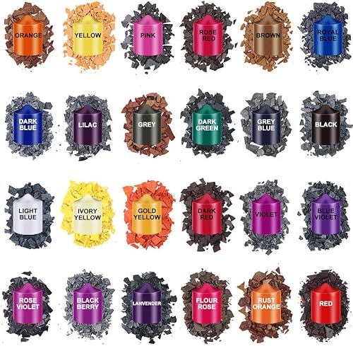 EricX Light Tinte de color de vela, tinte de cera de 24 colores para la fabricación de velas