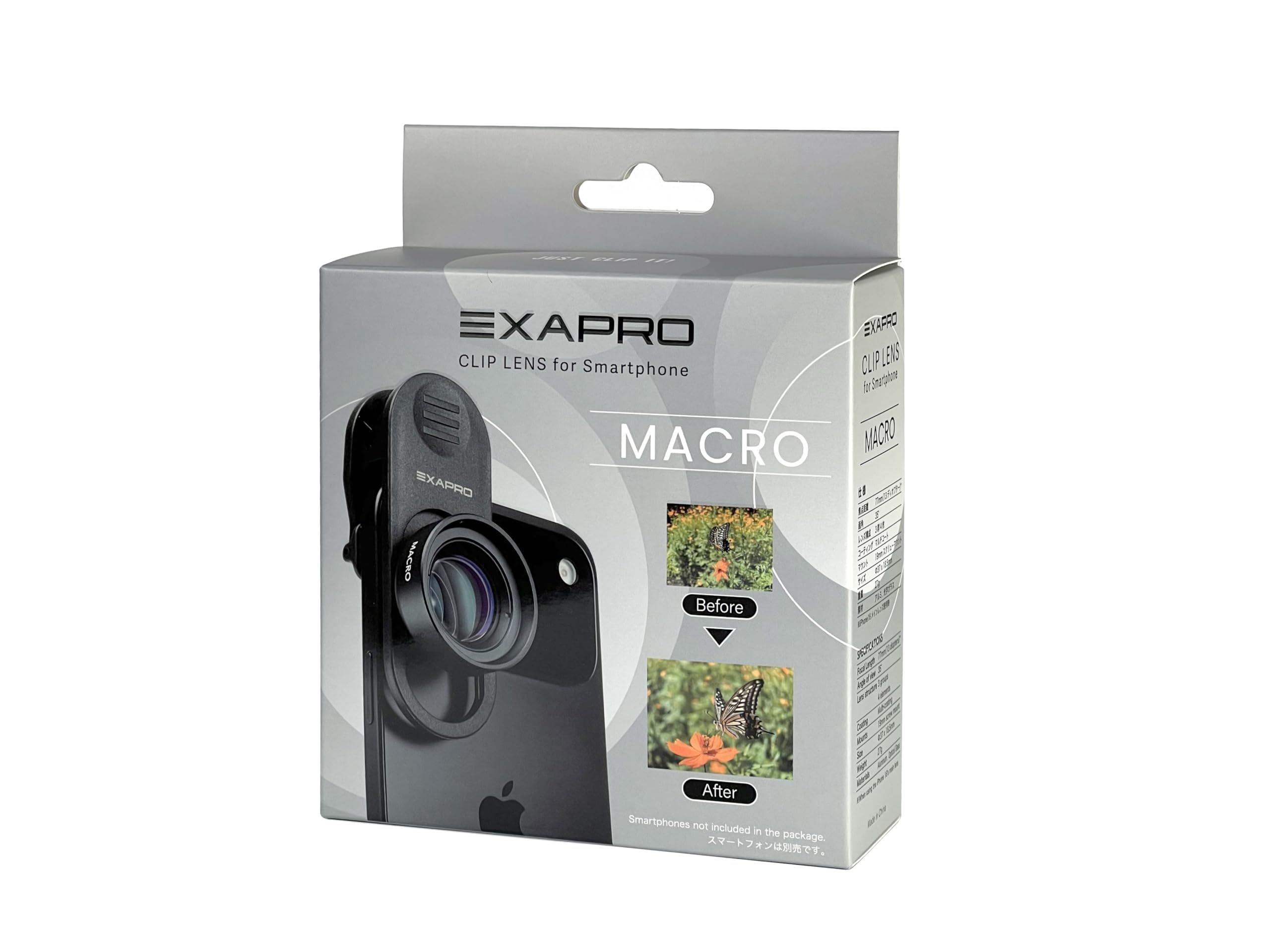 EXAPRO EXP-CLM - Obiettivo macro 77 mm, per iPhone, Samsung Galaxy, Google Pixel, Android