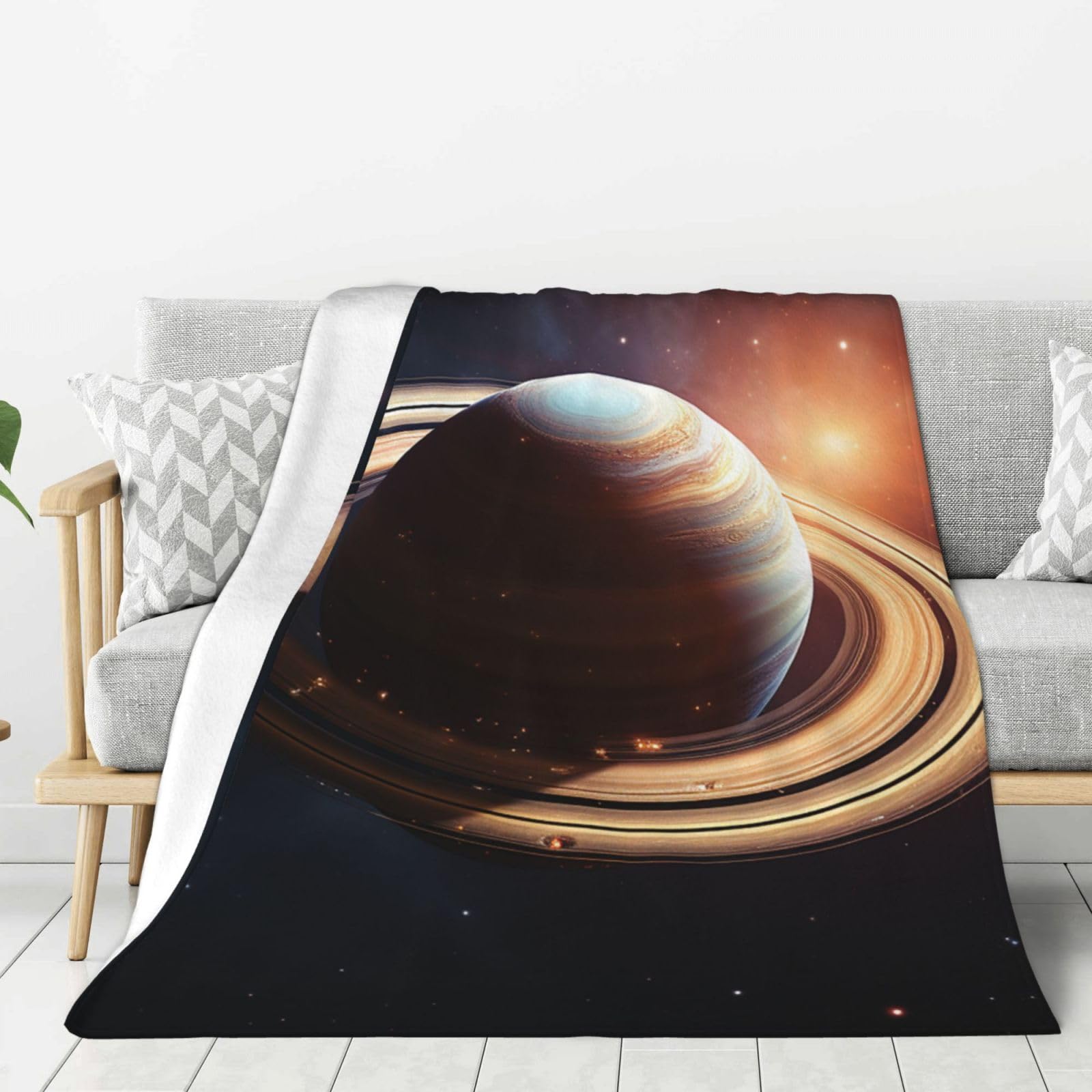 Couverture polaire en flanelle douce légère 152x127cm plaid lit canapé voyage