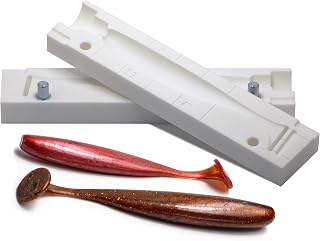 Generic Authentic Handmade Easy Shiner Shad Bait Form 4"" Soft Plastic Lure, Medium, White