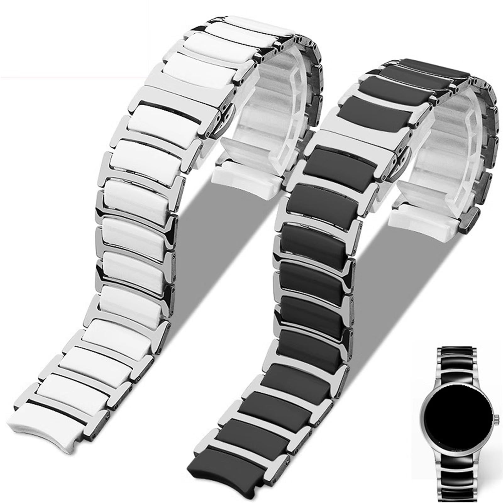 Bracelet en céramique compatible avec les montres connectées et à quartz