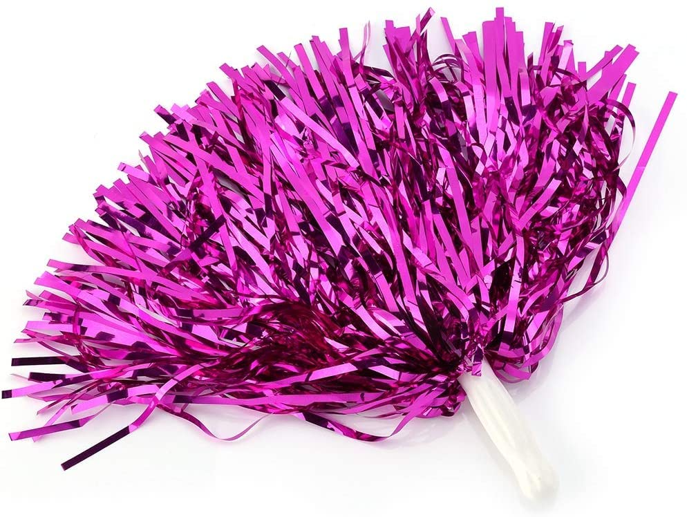 Wanna Party Kids Pom Poms for Cheerleading in Sporting Events | School Annual Funtions | Fluffy Metallic Cheerleading Pom Poms for Fun - Pack of 2 (B09VDK9CBJ) Amazon Price History, Amazon Price Tracker