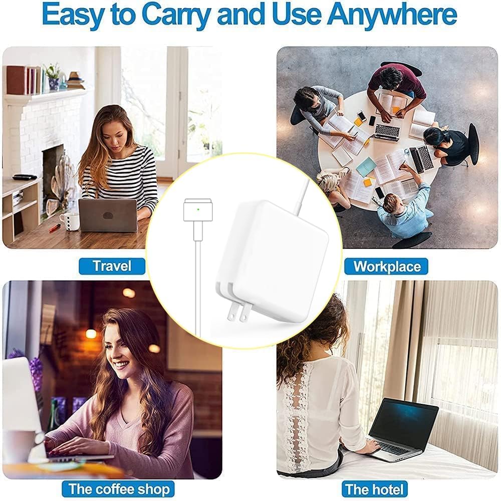 Mac Book Air Charger, Replacement AC 45W T-Tip Power Adapter Mac Charger Laptop Charger Compatible with MacBook Air 11-inch/13-inch (2012-2017) - Image 3