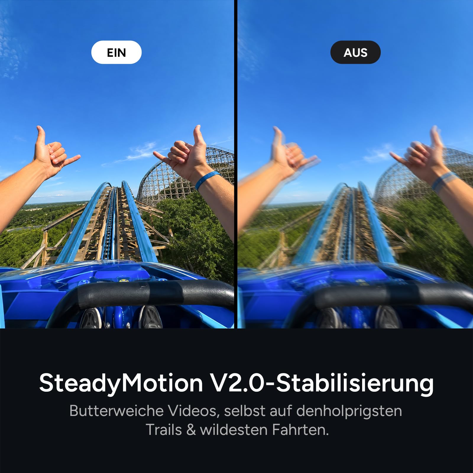 SJCAM C400 Pro Vlog Kamera 4K(128GB) mit Kabellosem Mikrofon,5H Akku