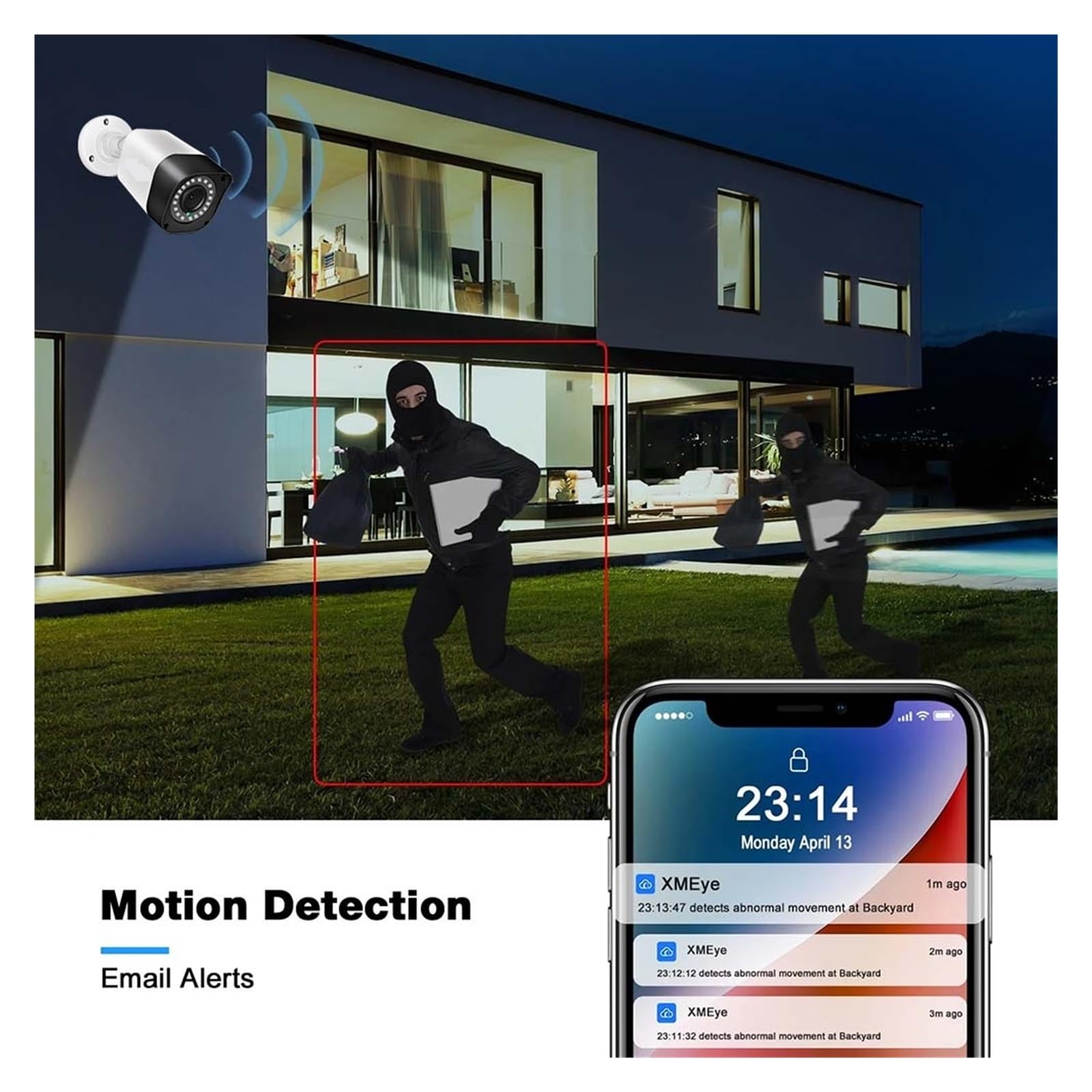 System Kamer Bezpieczeństwa 1080P 720P Zestawy AHD 4CH 5w1 DVR Z 2 Kamerami Do Monitoringu Wideo Wodoodporna Noktowizor(720P AHD Camera)