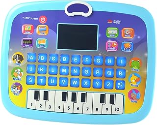 Clicitina Multifunctional Learning Machine for Kids Intelligent Tablet Learning Machine for Early Child Education, Multi-Colour (Red, One Size)