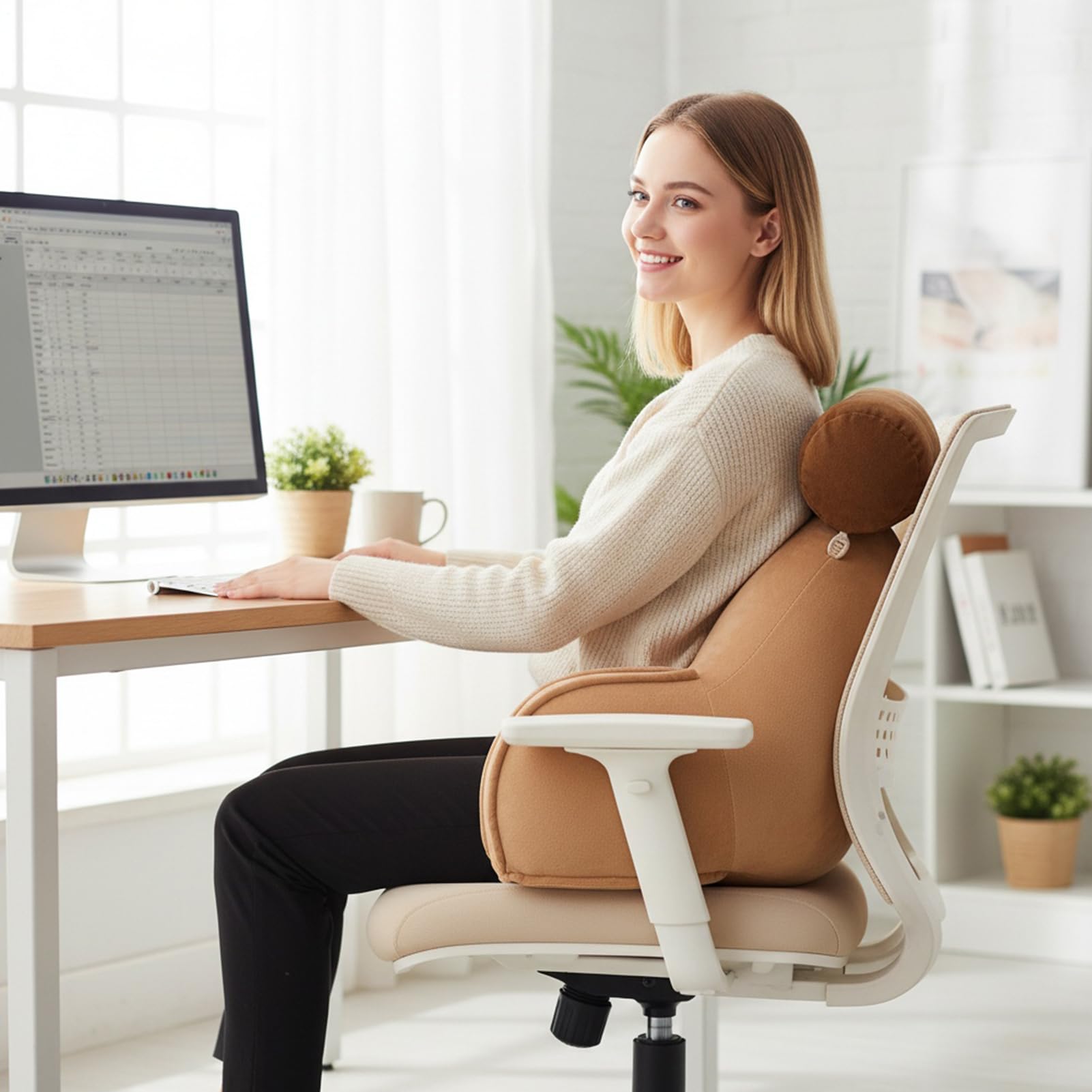 Poduszka Do Łóżka Z Oparciem Capybara Design Ergonomiczna Podkładka