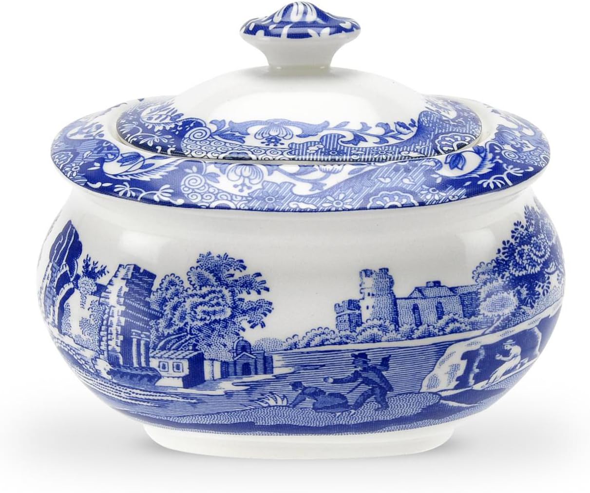 Spode Blue Italian Covered Sugar Bowl Oz Sugar Philippines Ubuy