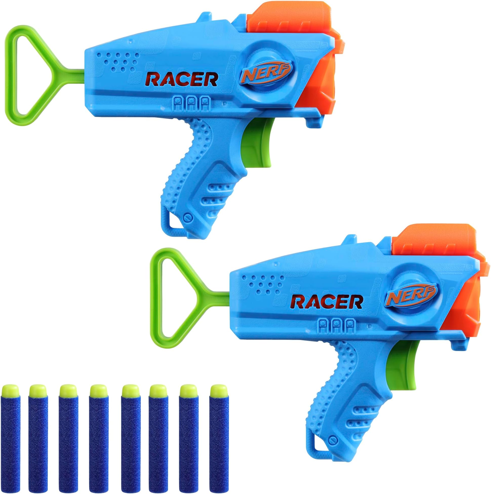 Elite Racer Easy-Play Dart Blaster 2 Pack, 8 Elite Darts, Blaster Outdoor Toys, Ages 6+ (Amazon Exclusive)