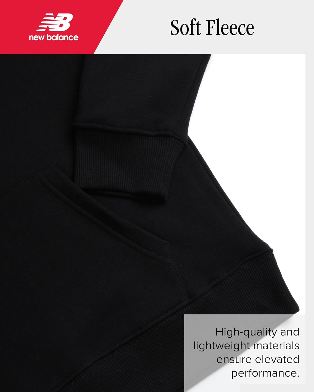 New Balance Boys Sweatpants Set - 2 Piece Fleece Pullover Hooded Boys Sweatshirt and Joggers Youth Kids Activewear (8-20) - Image 3