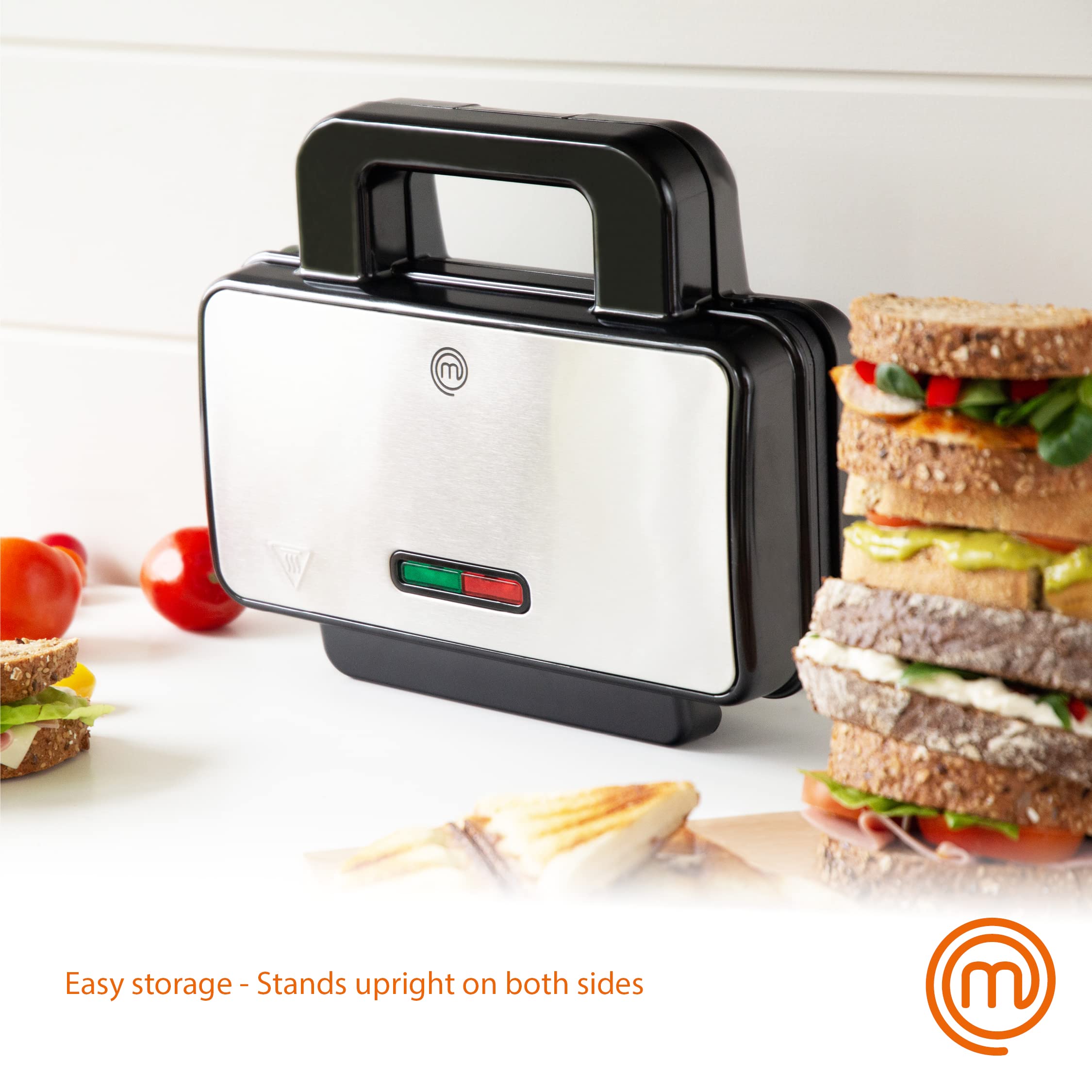 Buy MasterChef Sandwich Toaster, Cheese Toastie Maker, Panini Press
